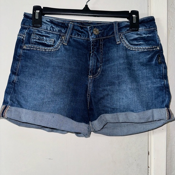 Silver Jean Shorts - Picture 1 of 5